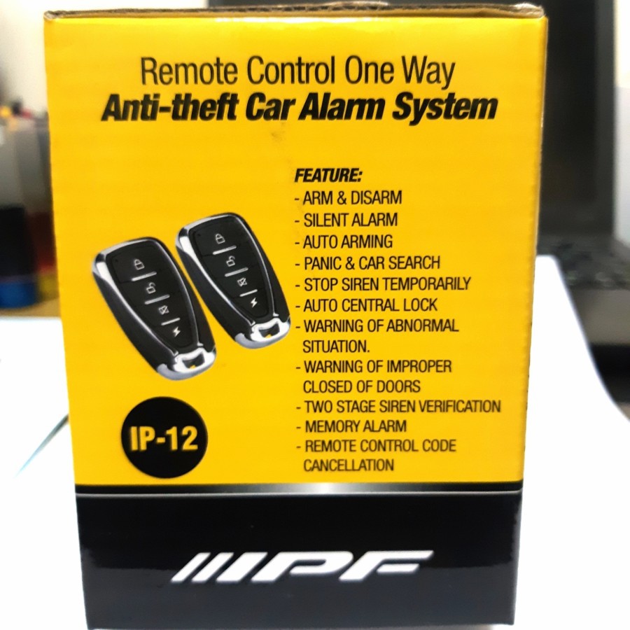 Alarm Mobil Universal IPF 012 Original Untuk Semua Mobil 12V Termurah