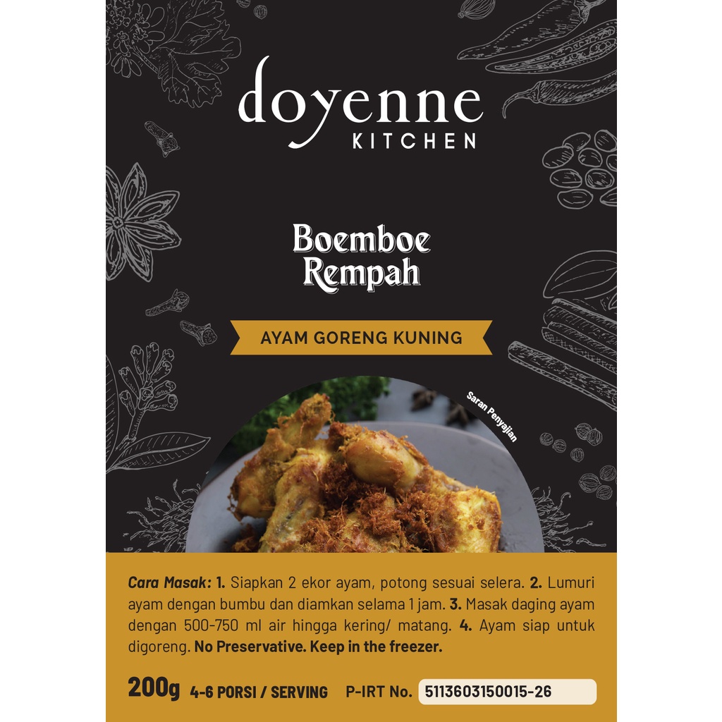 

Boemboe Rempah Ayam Goreng Kuning