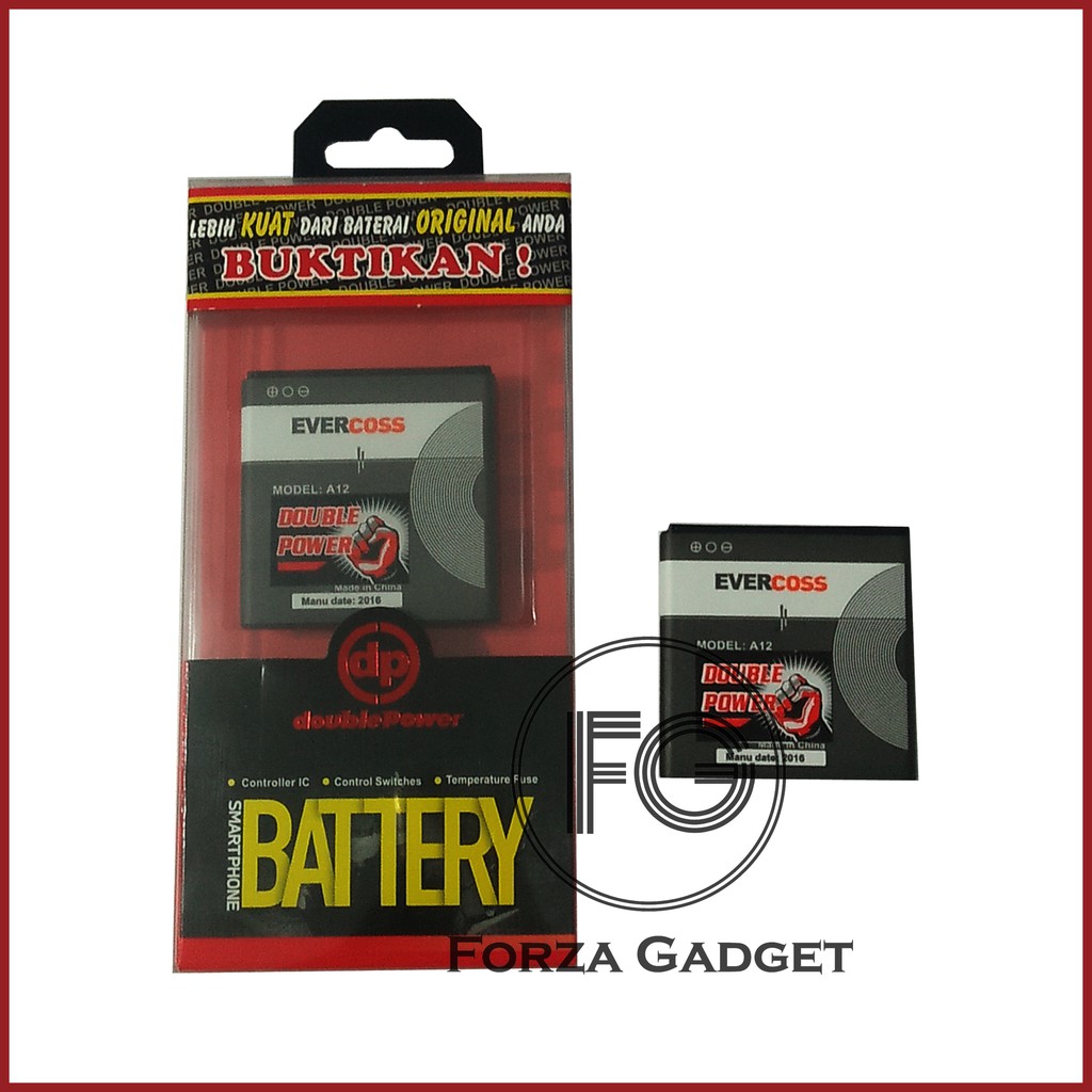 BATTERY DOUBLE POWER EVERCOSS A12 1350 mAh