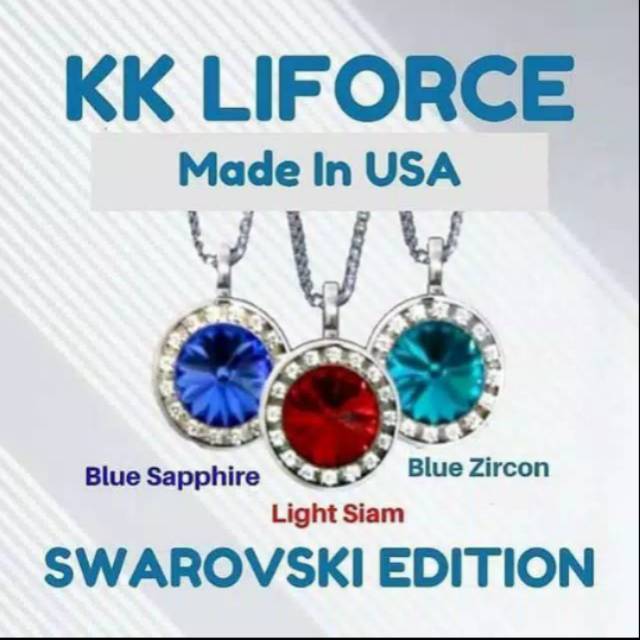 ✅kKL  LIFORCE, made in USA/kalung kesehatan.. ada 8 warna
