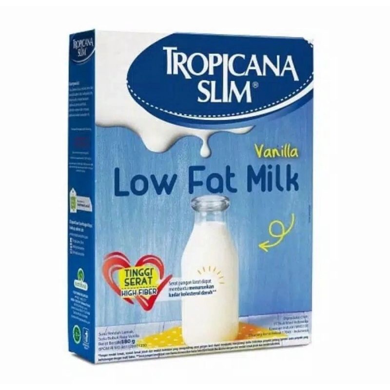 

Tropicana slim LOW FAT Milk Vanilla 180Gr