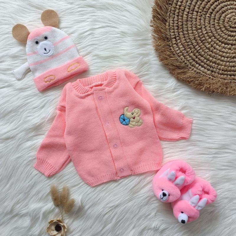 paket kado bayi 3 in 1 hadiah bayi set pakaian bayi 0-6 bulan