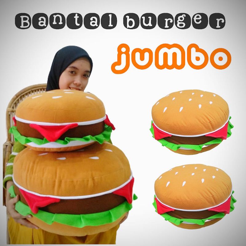 Bantal Burger/Bantal karakter/Bantal sofa/Bantal Duduk