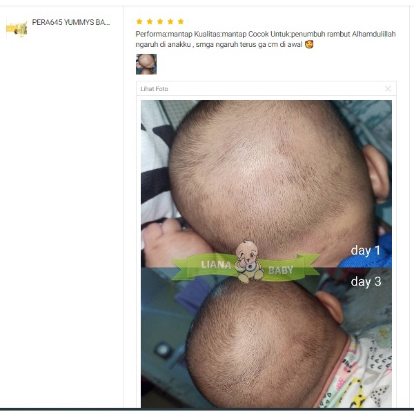 PERA645 YUMMYS BABY HAIR SERUM PENUMBUH RAMBUT BABY 60 ML EXP 02 2024