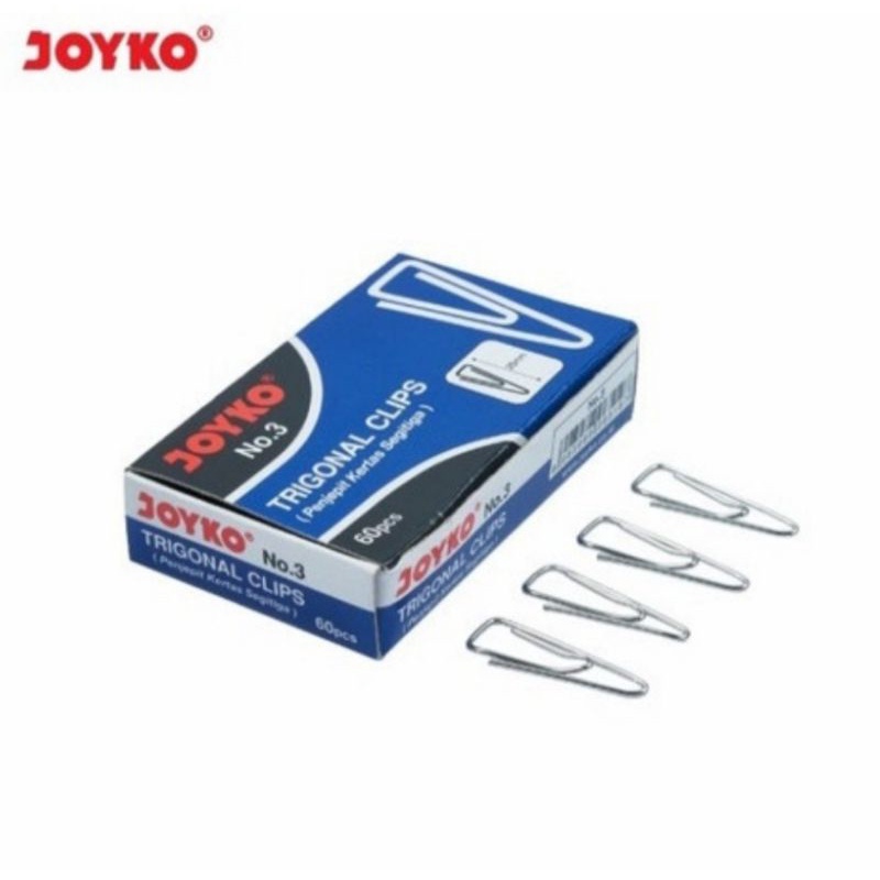 

TRIGONAL CLIP NO 3 / PENJEPIT KERTAS SEGITIGA JOYKO NO 3