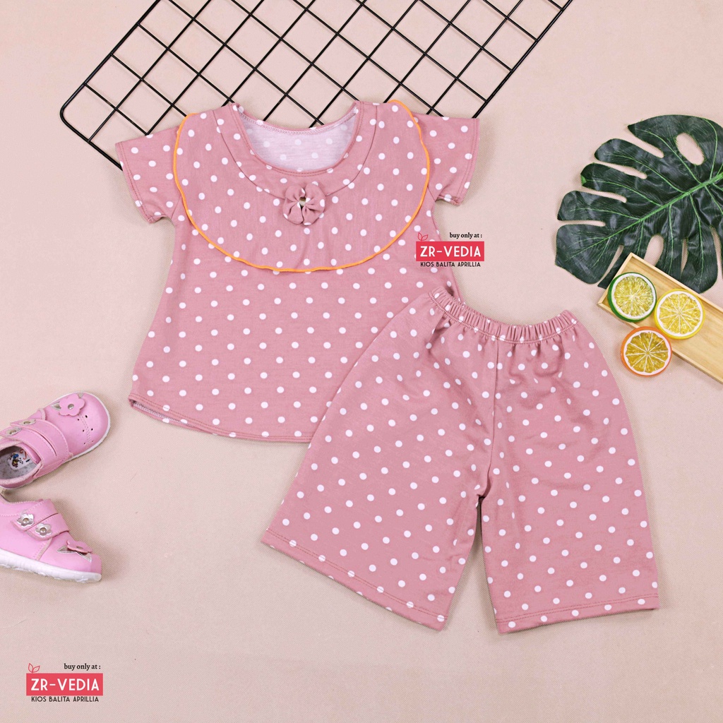 (MOTIF) Set Kylie Anak uk 1-4 Tahun / Setelan Atasan Bawahan Kulot Perempuan Baju Perempuan Import