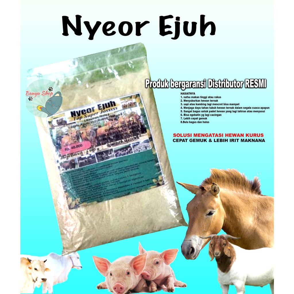 JAMU SAPI &amp; KAMBING NYEOR EJUH EKSTRA GULA PENGGEMUK SAPI &amp; KAMBING JAMU NYEOR EJUH