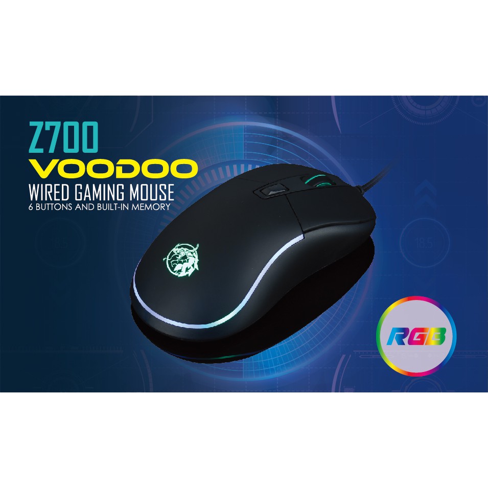 IMPERION Mouse Gaming USB Wired 3600Dpi Macro RGB Z700 Voodoo