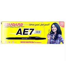 

Pulpen Standard AE7 PERPCS Warna Hitam,Merah, Biru - ballpoint/pena/alat tulis/balpoin