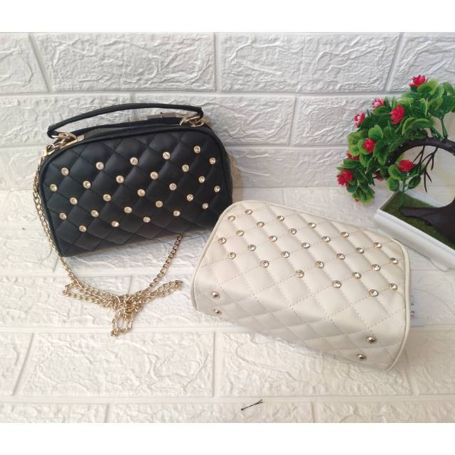 TAS LEVEL DIAMOND TOP HANDLE - TAS WANITA SLINGBAG FASHION TAS BATAM DOMPET KERANG