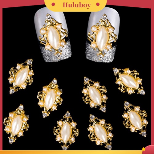 Huluboy Huluboy♡ Manik-manik Berlian Imitasi Glitter 3D Untuk Dekorasi Manicure DIY