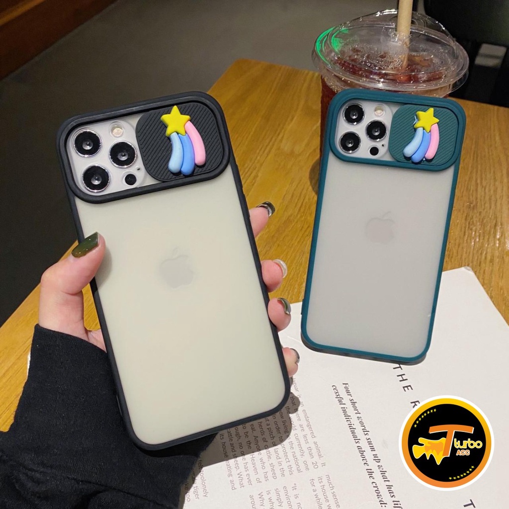 SOFTCASE SLIDE PELINDUNG KAMERA STAR 3D SAMSUNG J2 PRIME CORE J4+ J5 J6+ J7 PRO CORE PRIME TA1855