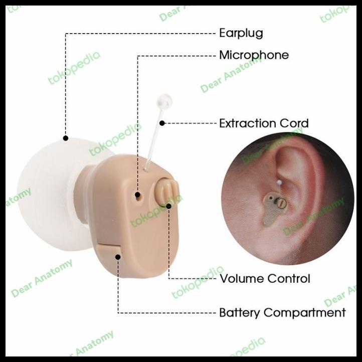 Terbaru Alat Bantu Dengar Hearing Aid Axon K-188 K 188 K188 Super Mini Ori