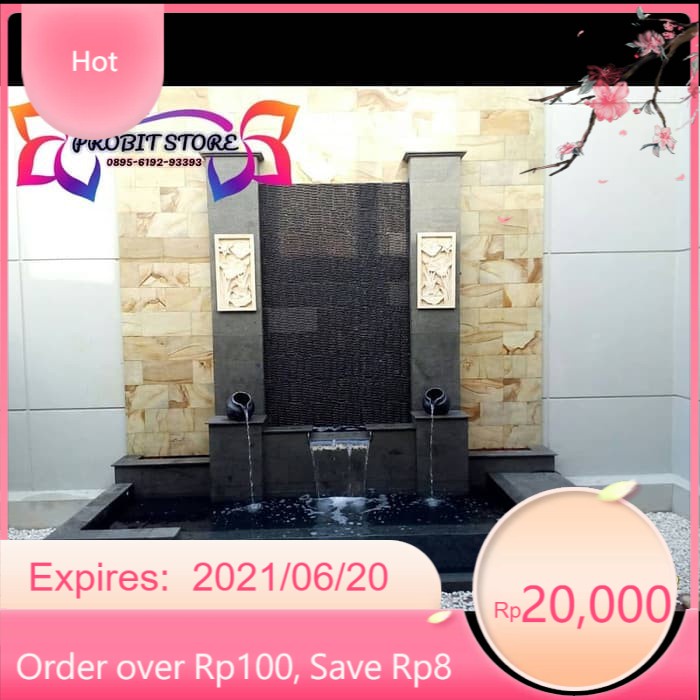 pembuatan kolam minimalis / kolam ikan koi .