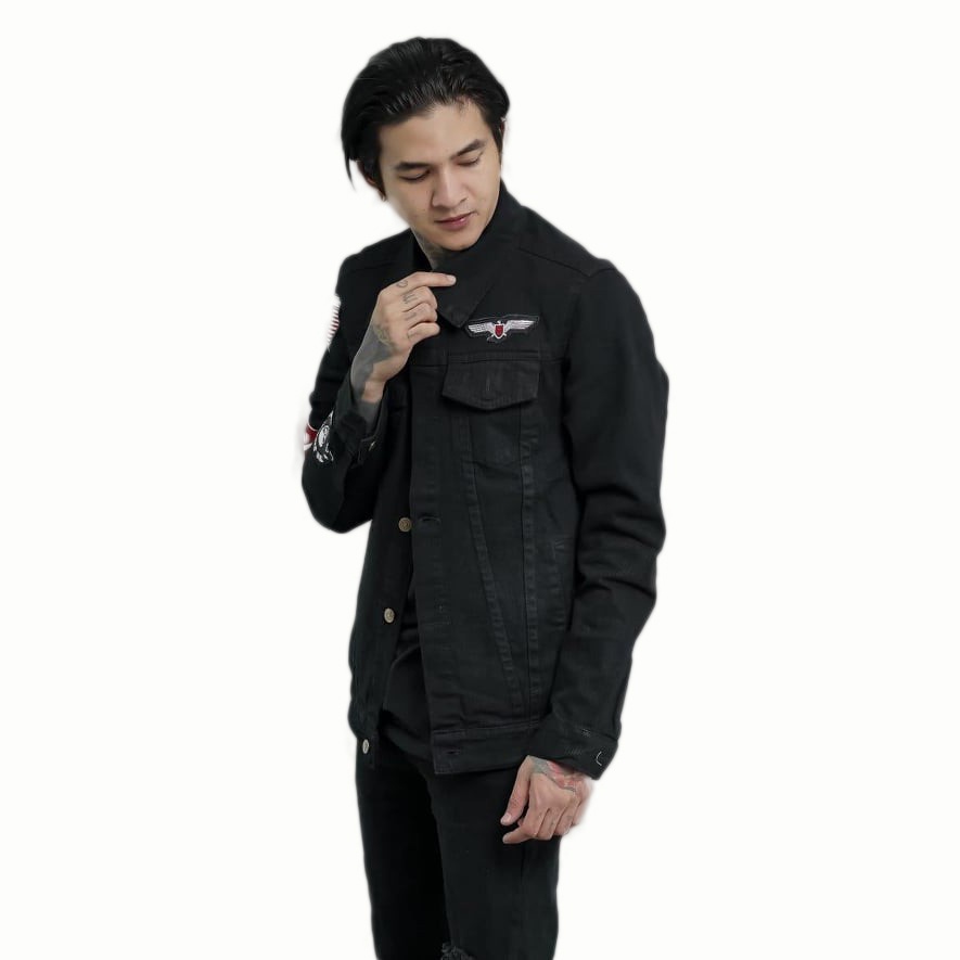 JAKET LEVI PRIA DENIM JEANS SAKU DALAM NYAMAN BIOWASH BLITS LOGO