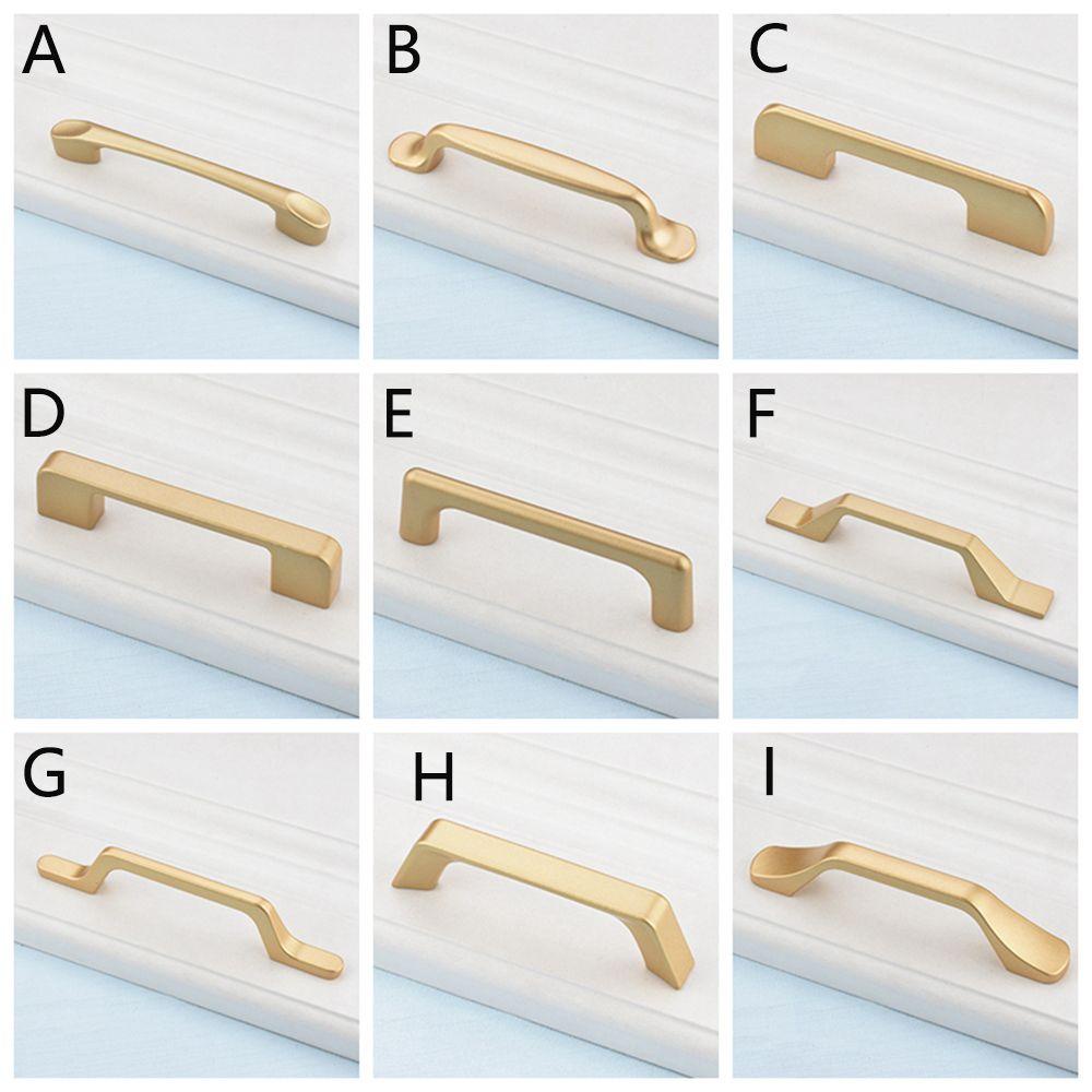 [Elegan] Handle Solid Simple Style Lemari Dapur Persegi U Type Furniture Tarikan