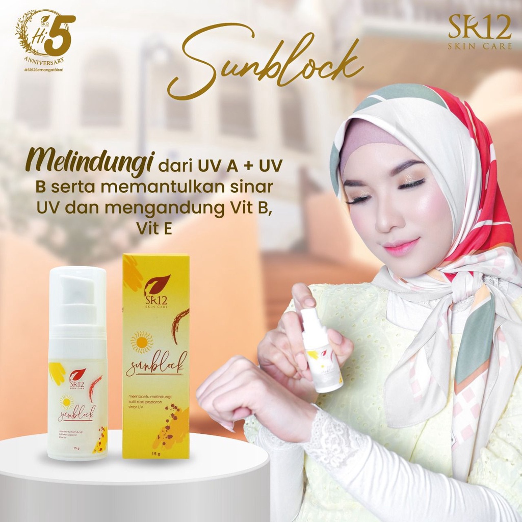 Sunblock SR12 / Sunblock Wajah / Sunblock Badan