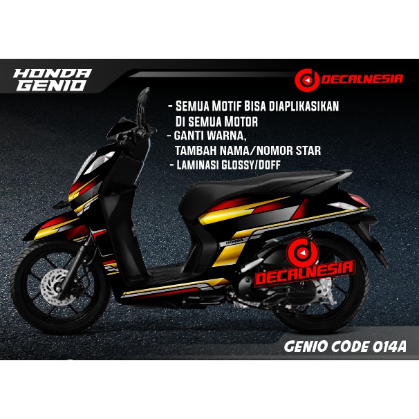 Decal Genio  Stiker  Genio  Decal Stiker  Genio  Sticker Genio  