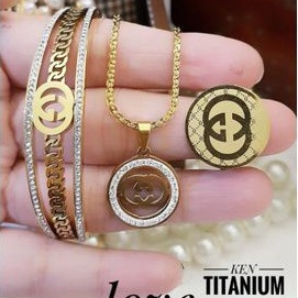 TiTanium set perhiasan wanita P65