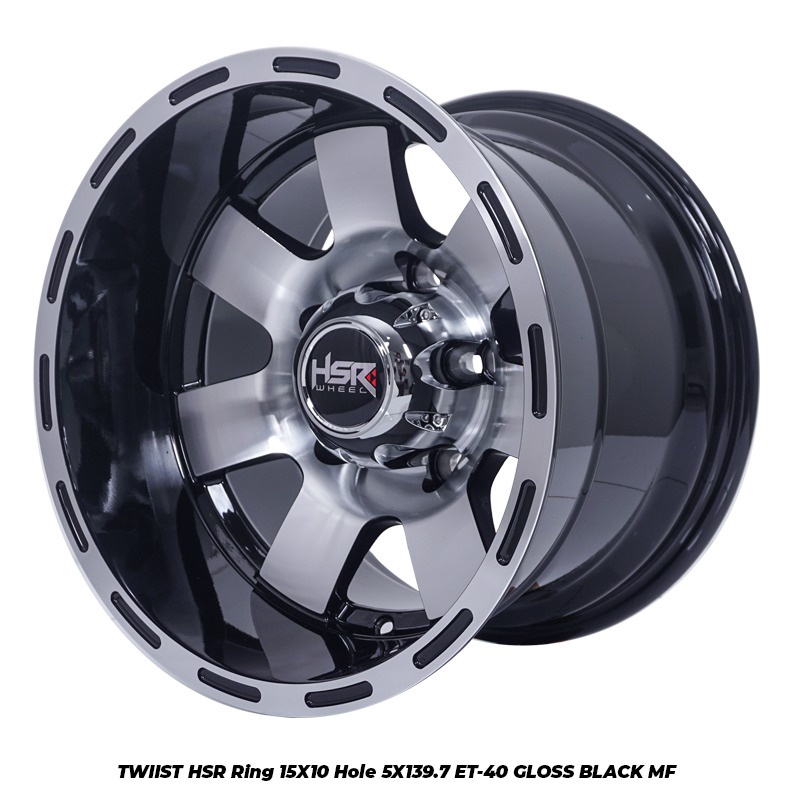 Velg Mobil R15 HSR TWIIST JT7015 Ring 15 Pelek Offroad Katana Jimny Feroza Lebar 10 Inch