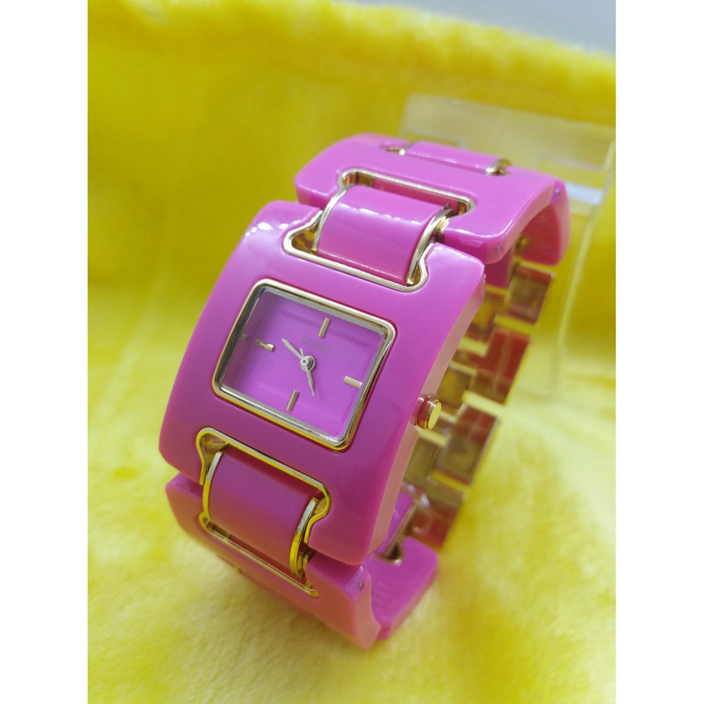 Jam Tangan Wanita Guess Mika Pink Model Original