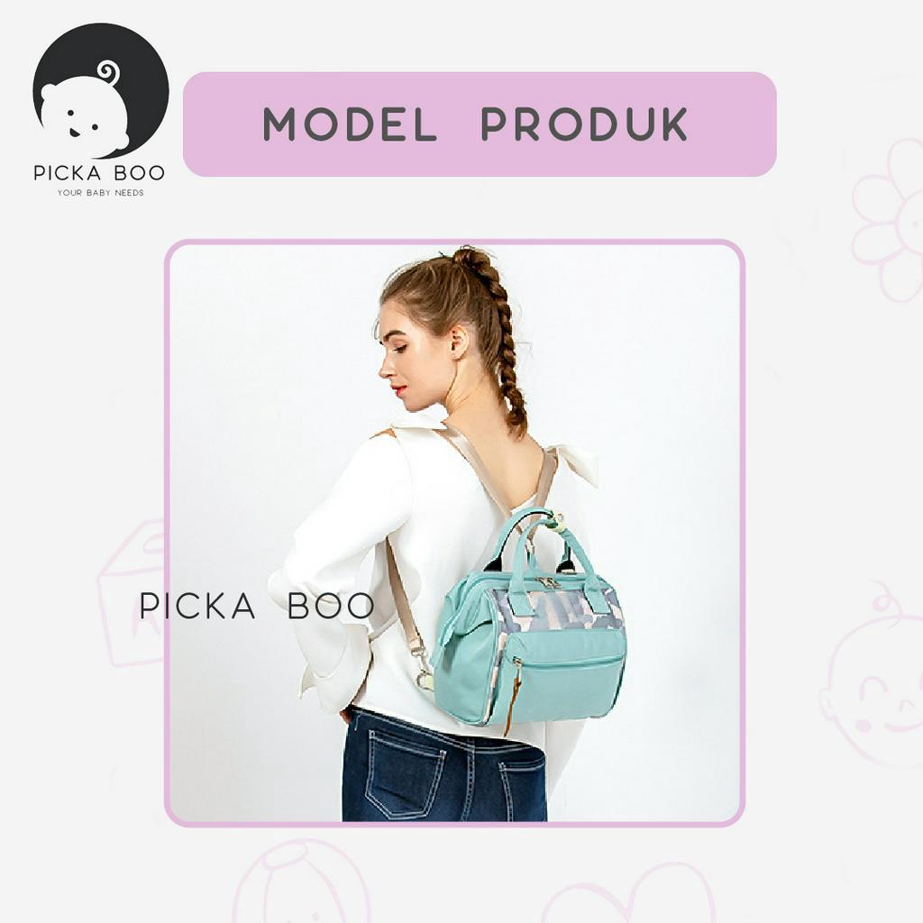 PICKA BOO Tas Ransel Bayi 3 in 1 Tas Organizer Multifungsi Diaper Bag Baby