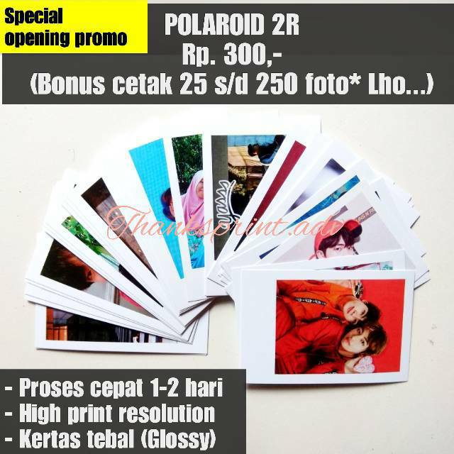 Jual Cetak Polaroid 2r Bonus Sampai 200 Foto Shopee Indonesia 1984