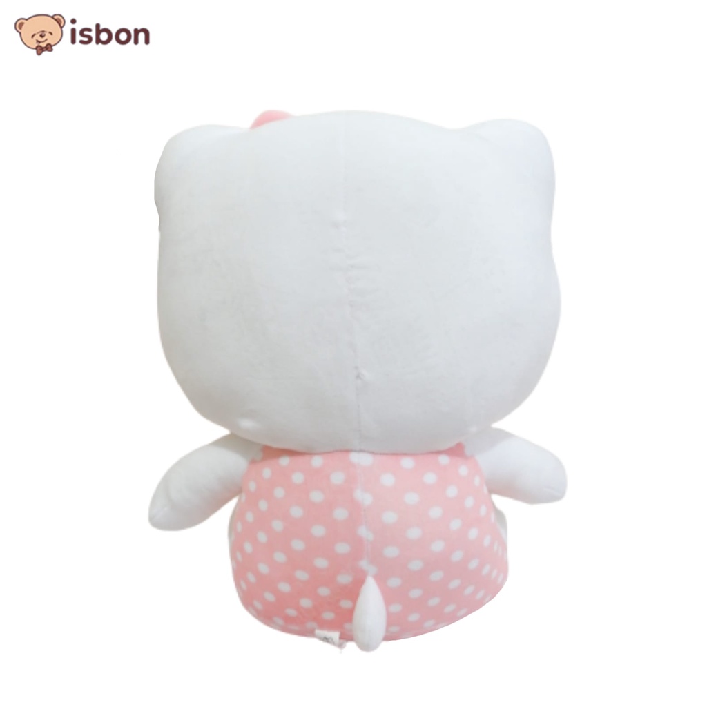 Boneka kucing kitty dot pink cat mainan anak hello plush kualitas premium SNI garansi seumur hidup istana boneka