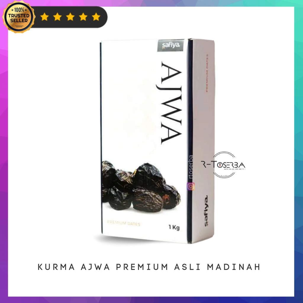 

Buah Kering Kurma Ajwa Nabi Premium Asli Madinah 1Kg R-Toserba