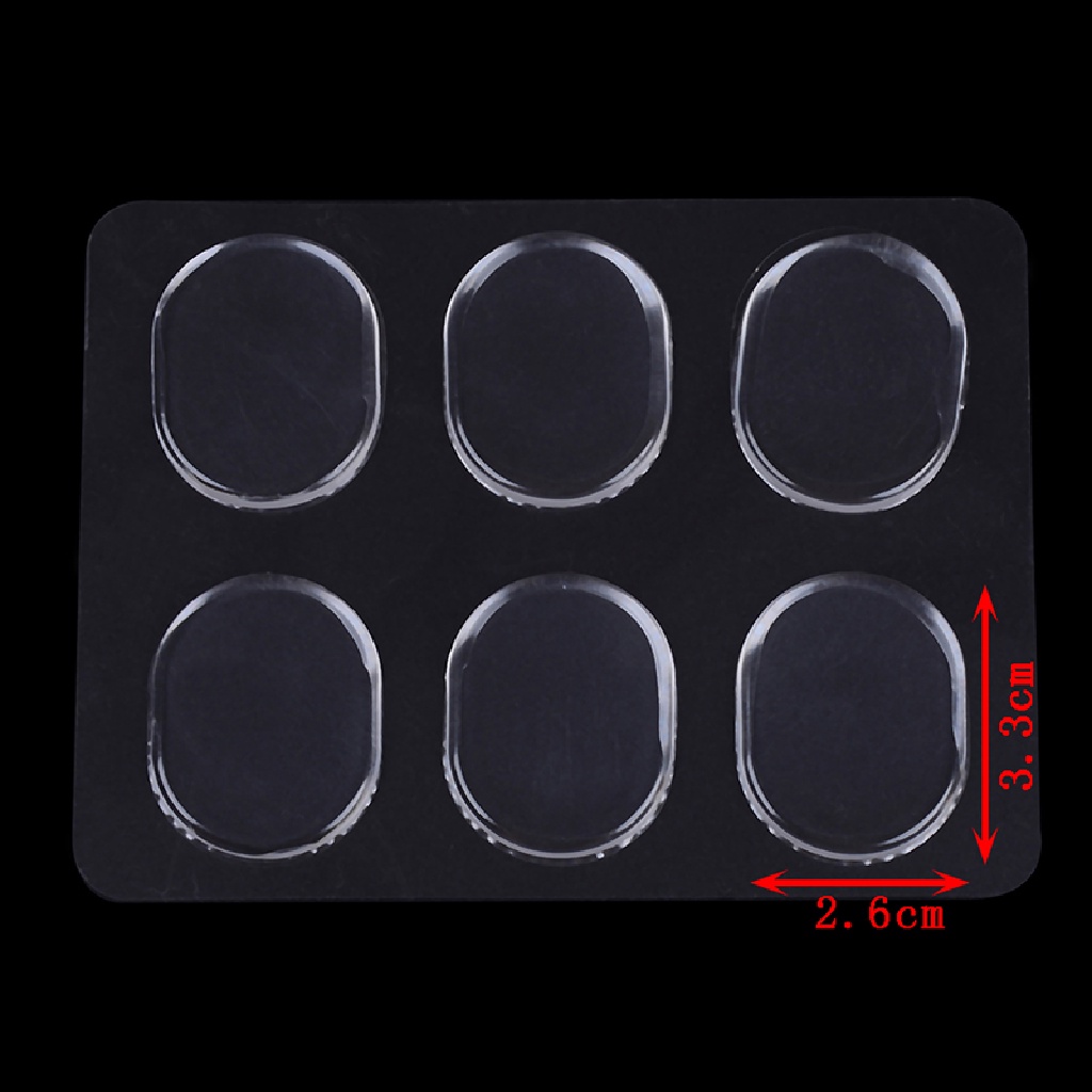 (Theredsunrisesiwy.Id) 6pcs Pad / Bantalan Peredam Suara Drum / Perkusi Bahan Silikon Gel