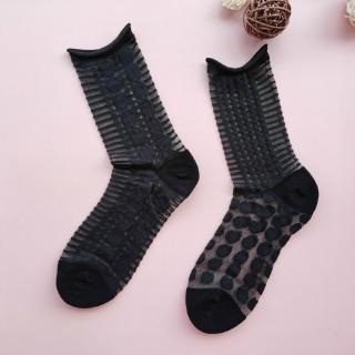 Kaos Kaki Wanita Model Transparan Asimetris Bahan Kaca Kaos Kaki Wanita Model Transparan Asimetris Bahan Kaca