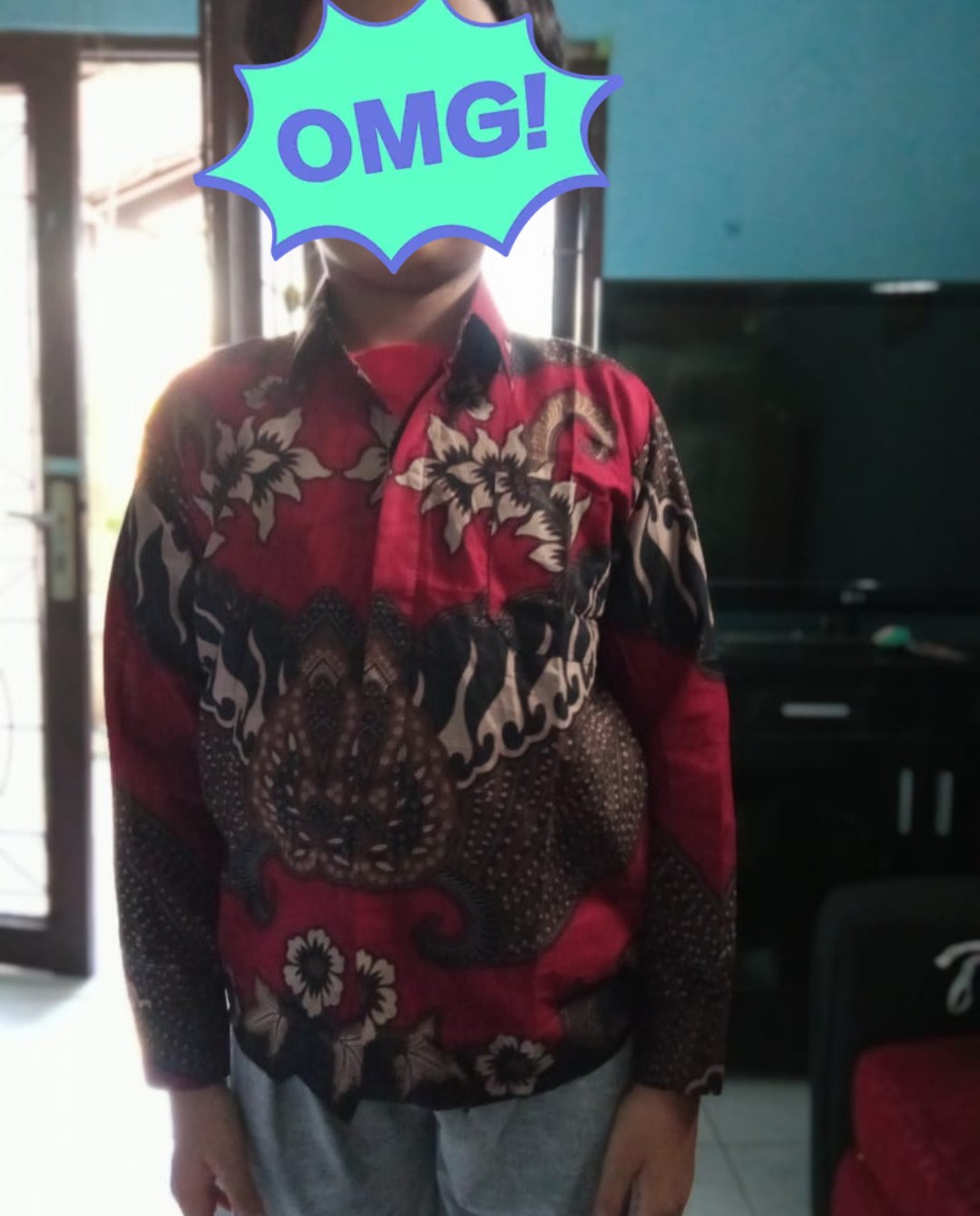 Baju Batik Anak Laki-laki Lengan Panjang Bisa Buat Seragam Sekolah Hari Batik - Harga Grosiran Murah