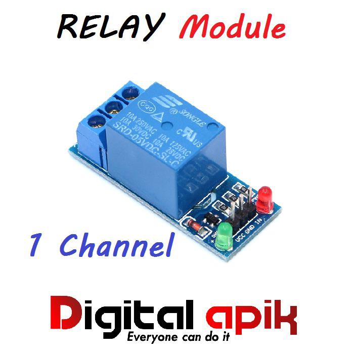 Relay Module 1 Channel CH 5V Arduino Modul Output 10A 250V AC 30V DC