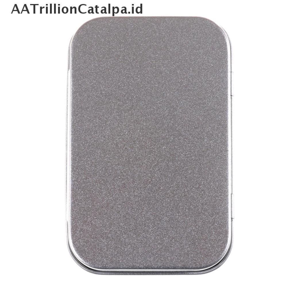 (AATrillionCatalpa) Kotak Penyimpanan Koin / Permen / Kunci Model Flip Bahan Metal Ukuran 95x60 X 20mm