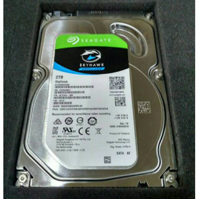 Harddisk pc/cctv kapasitas 2TB/2000GB SEAGATE SKYHAWK