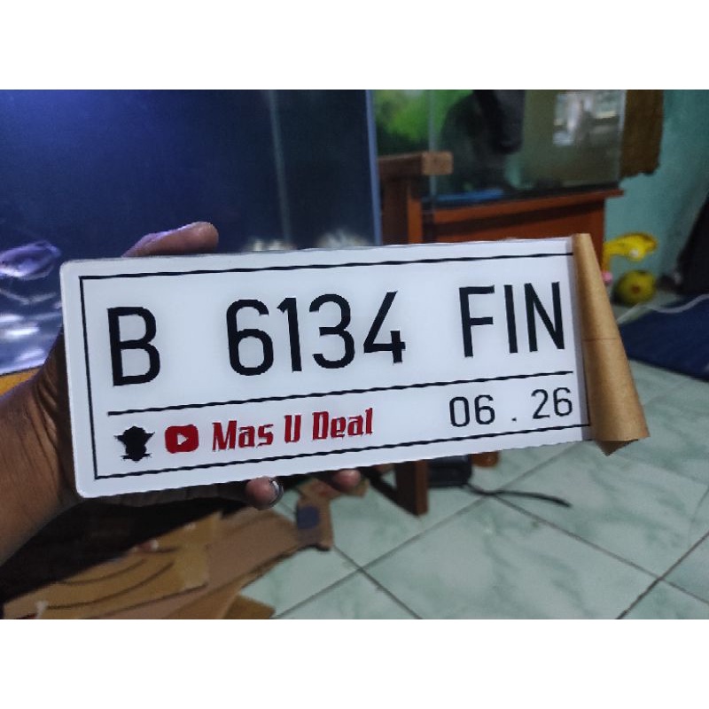 Plat Nomor Akrilik Satuan