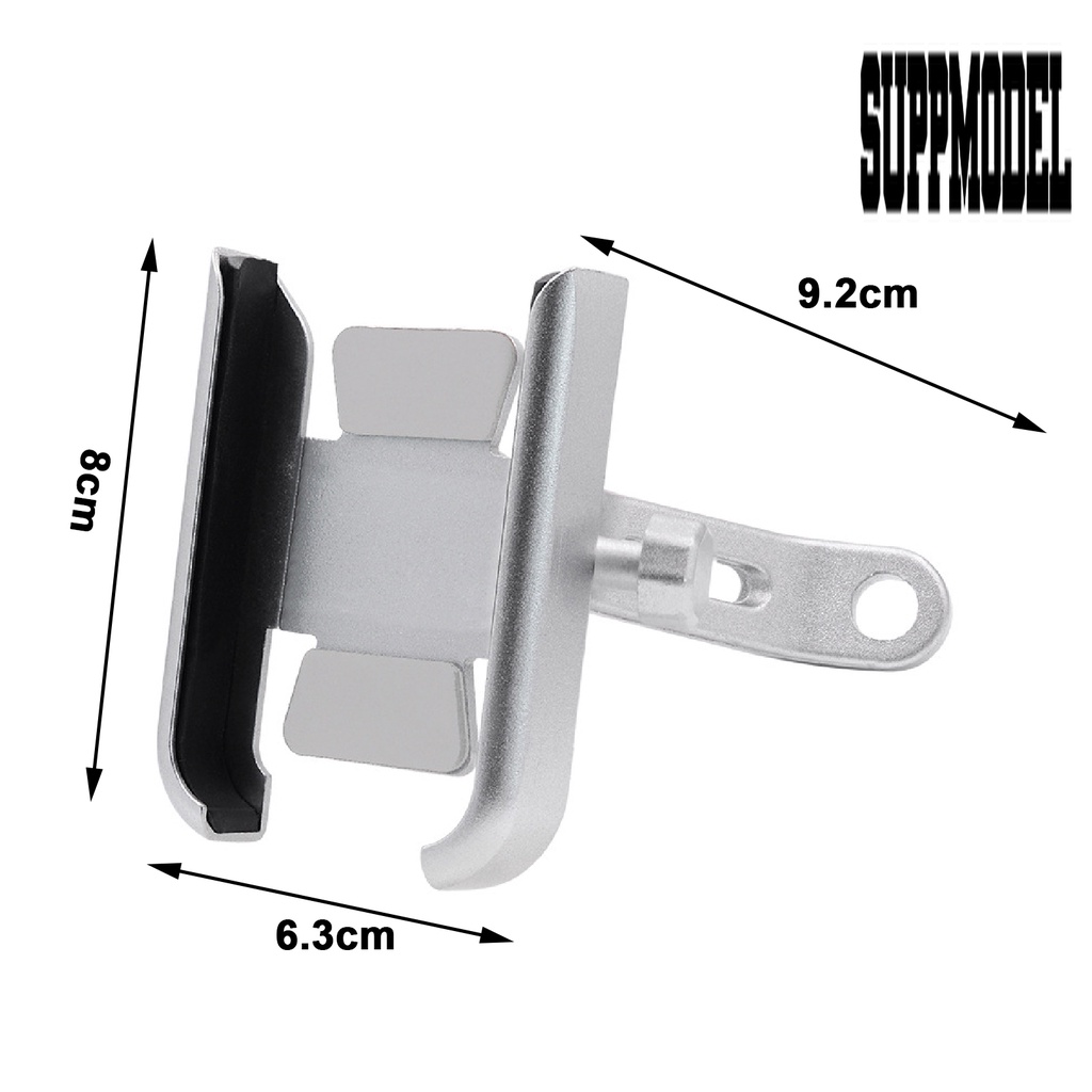 Stand Holder Handphone / Gps Rotasi 360 Derajat Bahan Aluminum Alloy Untuk Kaca Spion Motor / Sepeda