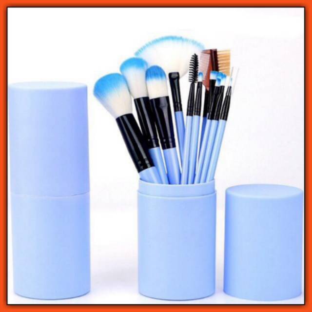 FAA21000 - 12PCS BRUSH MAKE UP KIT WITH HOLDER / TRAVEL BRUSH