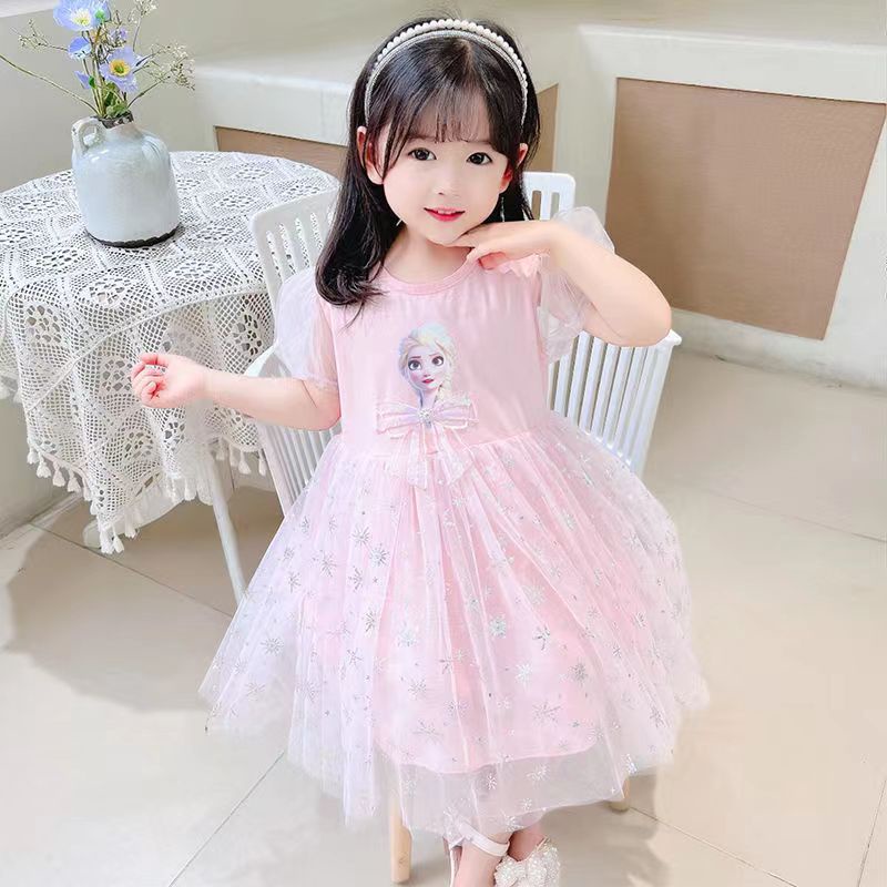 [PRINCESS KESLI] 1-7tahun Gaun putri Elsa gadis baru/baju bayi perempuan mesh/Dress anak perempuan/dress pesta bayi/baju anak perempuan pakaian bayi perempuan import/kado anak ulang tahun Elsa Frozen