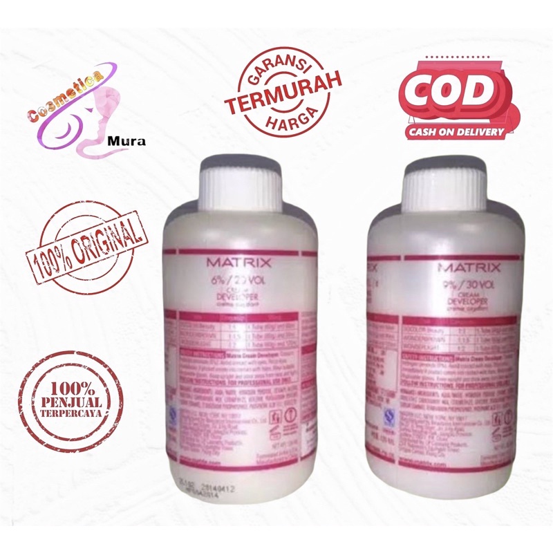 matrix oxydant developer | matrix cream developer campuran warna rambut