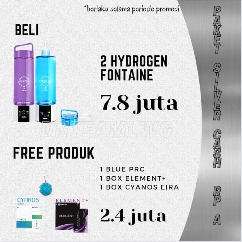 ‼️ READY SIAP KIRIM ‼️ HYDROGEN FONTAINE | MENAIKKAN IMUN &amp; SATURASI OKSIGEN | ORIGINAL &amp; BERGARANSI