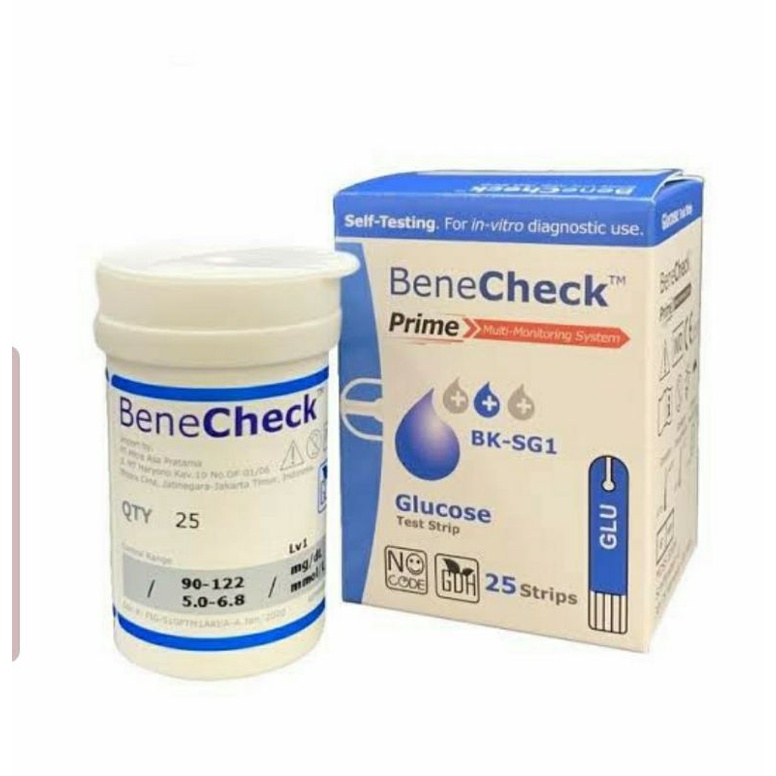 BeneCheck PRIME Test Strip Glucose. BeneCheck PRIME Test Strip Gula darah