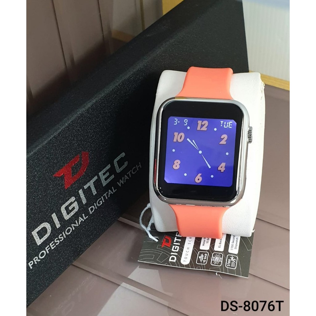 JAM TANGAN DIGITEC 8076T TERBARU ORIGINAL TALI RUBBER garansi resmi 1 tahun