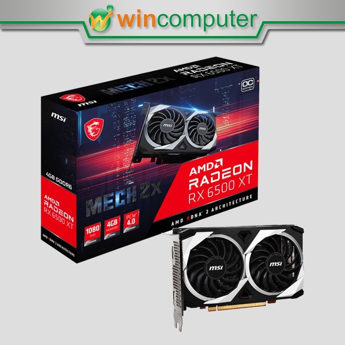 VGA Card MSI Radeon RX 6400 Aero ITX 4G OC