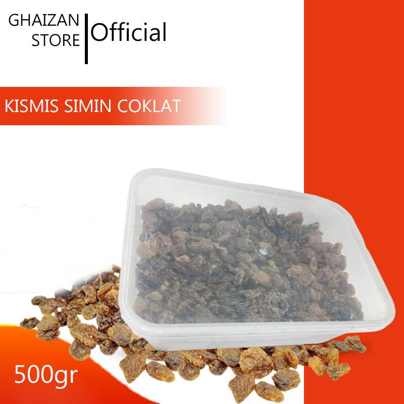 

[ GS ] Kismis Simin Coklat 500gr / Kismis Coklat / Kismis Kemasan Toples / Dark Simin Raisins