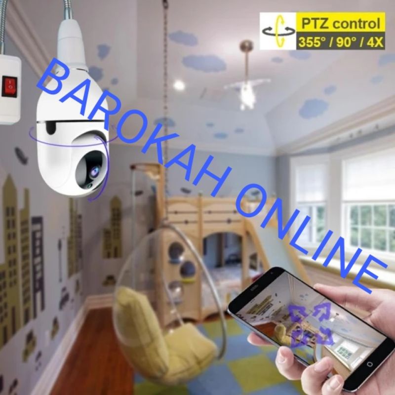 IP KAMERA CCTV BOHLAM V380 8MP BISA GERAK PTZ SPEED DOME MINI BOHLAM