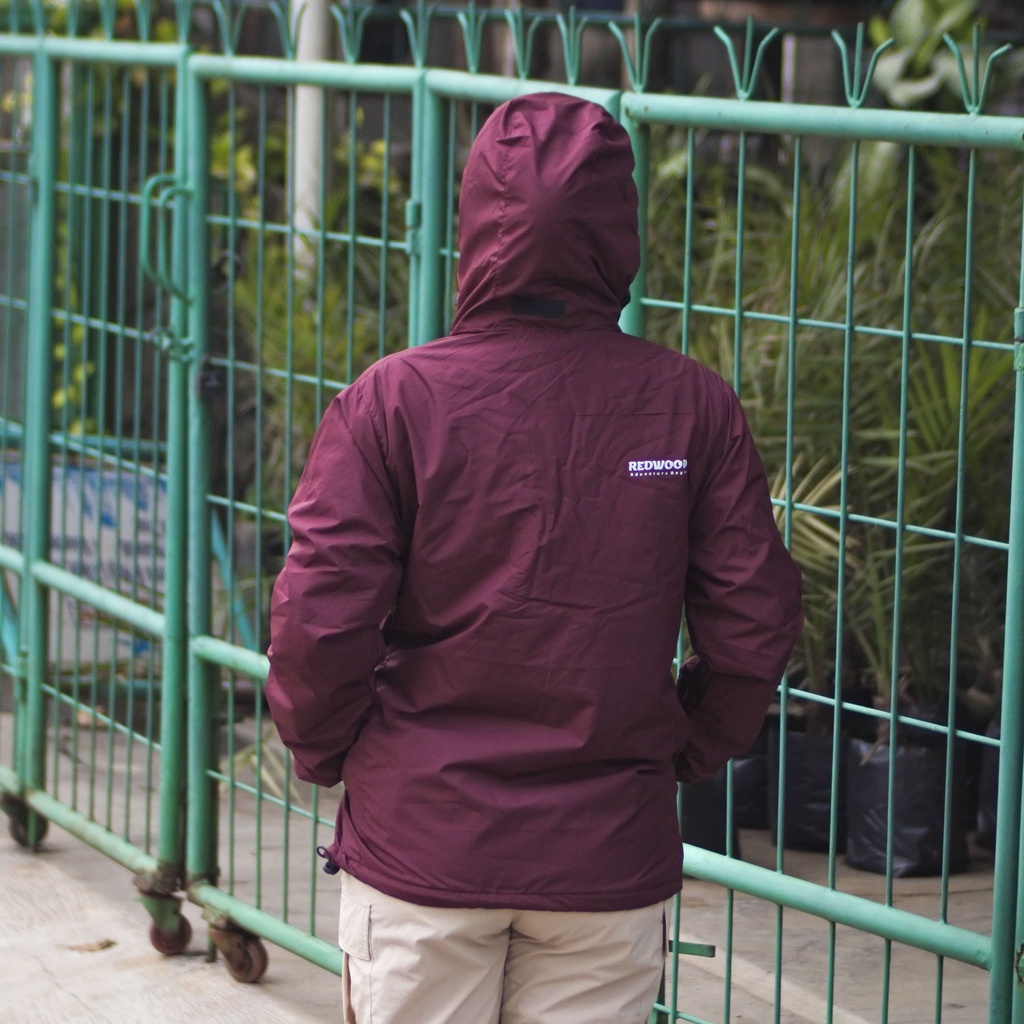 REDWOOD Jaket Gunung Anti Air - Jaket Outdoor Waterproof Pria dan Wanita Original-6