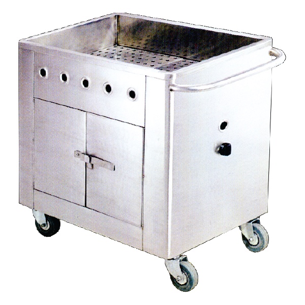 Getra F-0021 Dim Sum Trolley gas / Penghangat Dimsum Berjalan