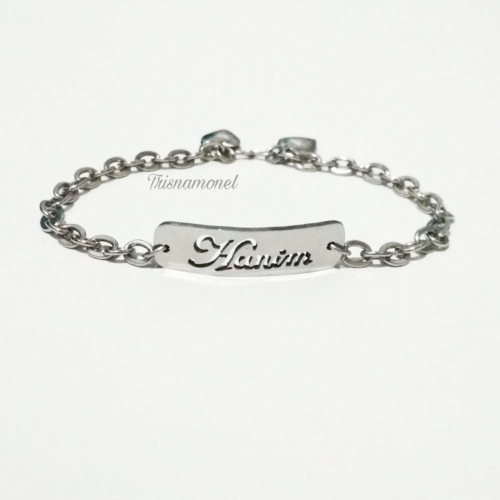 GELANG MONEL CUSTOM NAMA SUKA-SUKA SIZE ANAK SAMPAI DEWASA