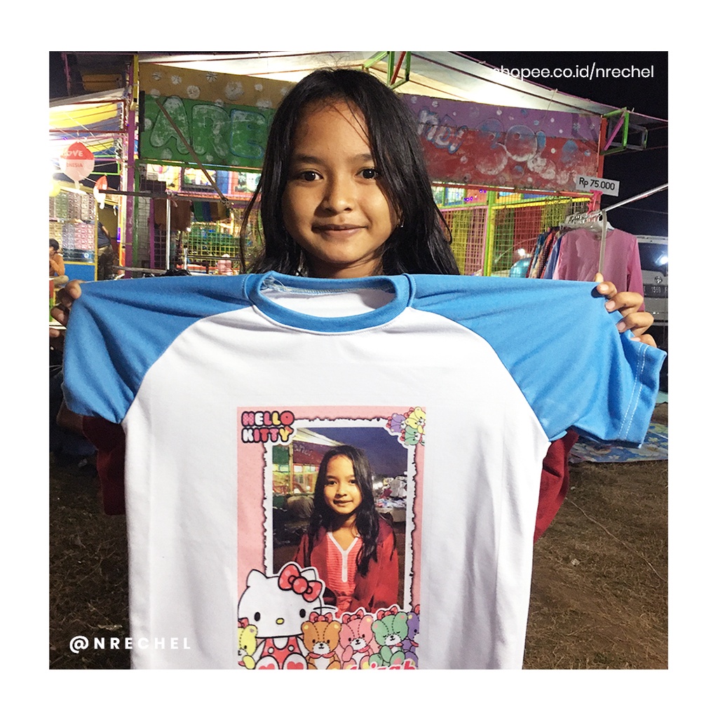 Kaos Sablon Custom Design Satuan Ukuran Dewasa
